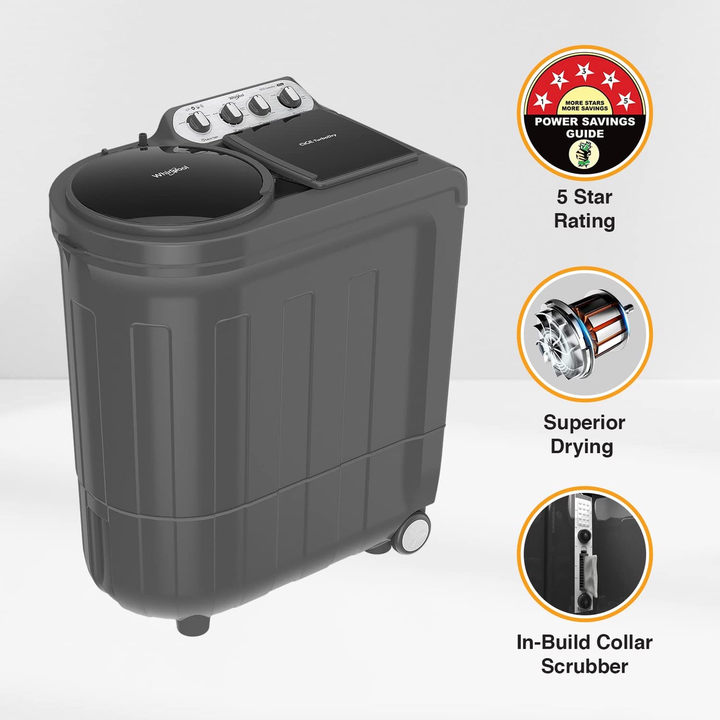 Whirlpool ACE 7.5 TRB Dry Max – Grey Dazzle (30233)