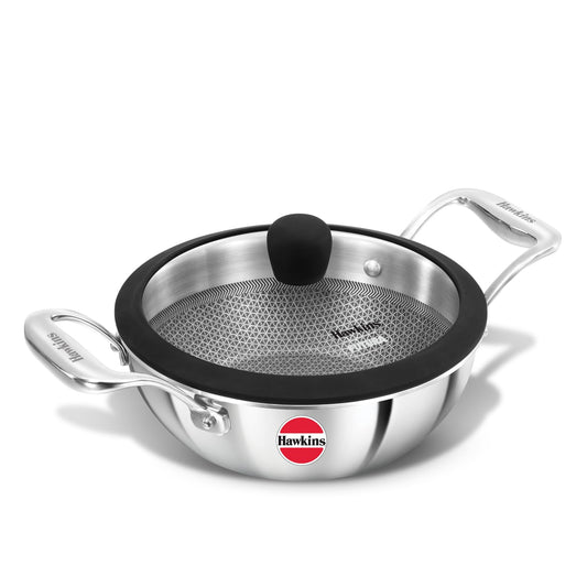 Hawkins PSNK15G Triply Shielded Nonstick Kadhai (1.5 L)