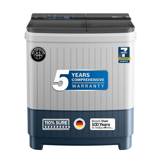 Bosch WJP904P0IN Series 4 – 9 kg 5 Star Semi-Automatic Top Load Washing Machine (Peacock Blue)