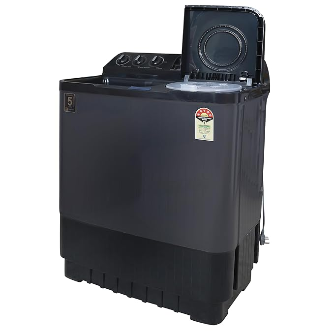 Haier 9 Kg 5 Star Semi Automatic Top Loading Washing Machine HTW90-196BBK