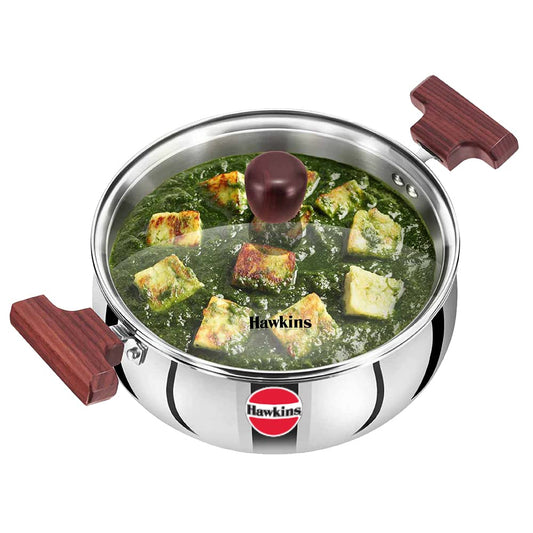 Hawkins SSH30G Tri-Ply Stainless Steel Cook n Serve Handi (3 L)