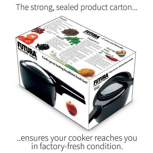 Hawkins Futura 3L Pressure Cooker – Hard Anodised Aluminium, FP30, For 3–4 Persons