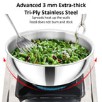 Hawkins Metro 1.5L Triply Stainless Steel Kadhai (Tasla)
