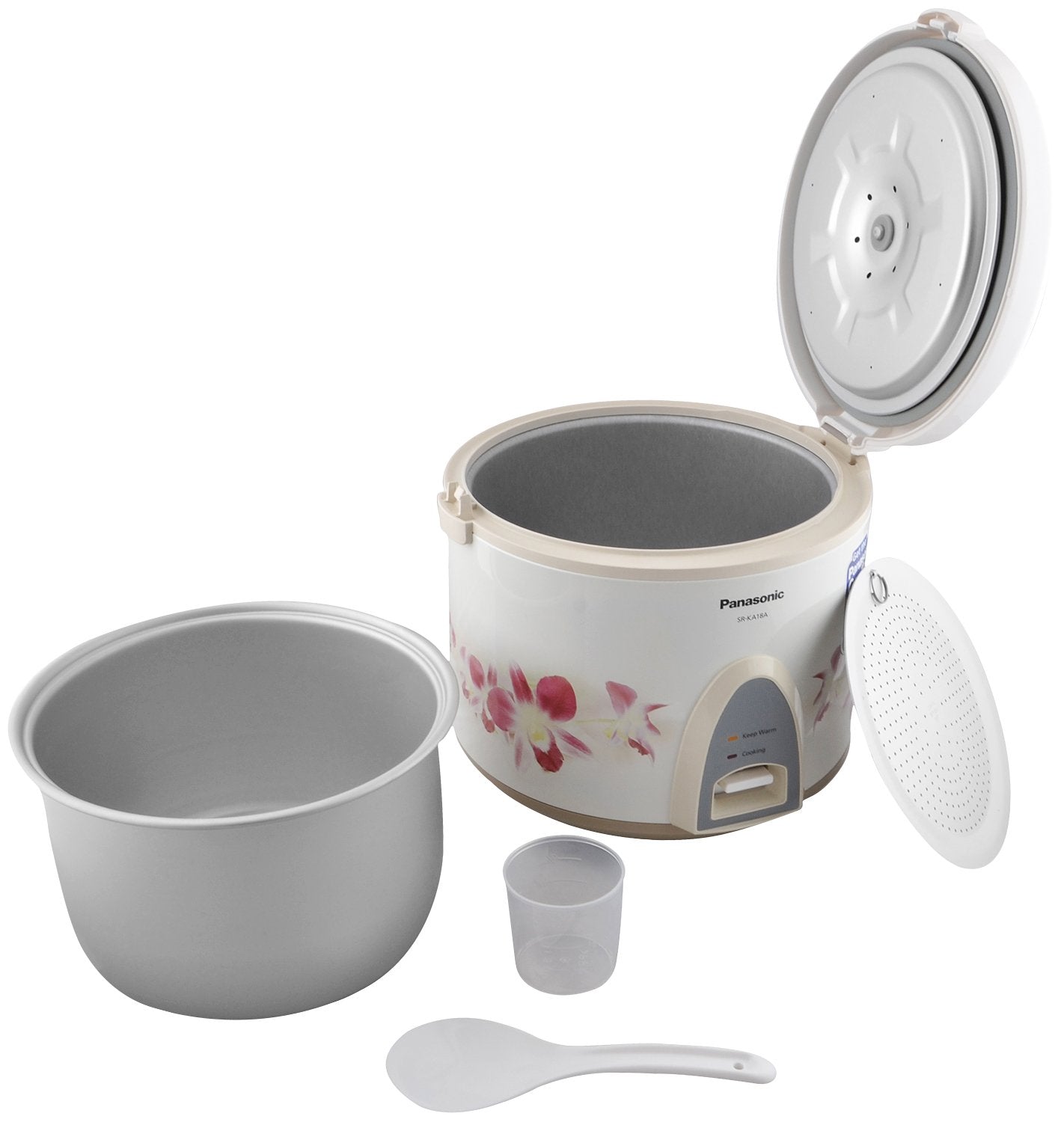 Panasonic SR-KA18A(R) Automatic Jar Rice Cooker – 1.8L, Silver