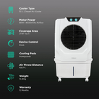 Bajaj Shield Series Spectre 56 Desert Air Cooler with 56L Tank & 100 Ft Air Throw