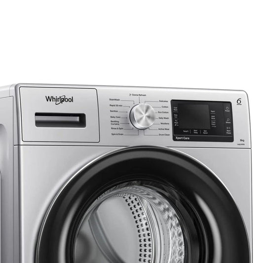 Whirlpool Xpert Care FLT33015 – 8kg 5-Star Front Load Washing Machine with In-Built Heater & Ozone Air Refresh