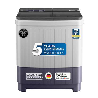 Bosch WJP802L0IN Series 4 – 8 kg 5 Star Semi-Automatic Top Load Washing Machine (Lilac)