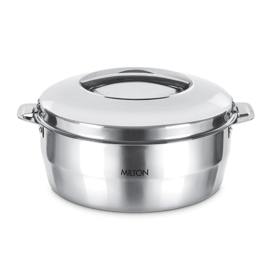 Milton Empress 2000 Stainless Steel Casserole – 1900 ml, Double-Walled Insulated Hot Pot