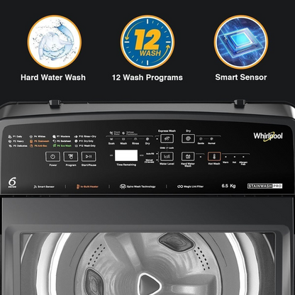 Whirlpool Whitemagic Elite 7.5 Grey 10YMW Fully Automatic Top Load Washing Machine