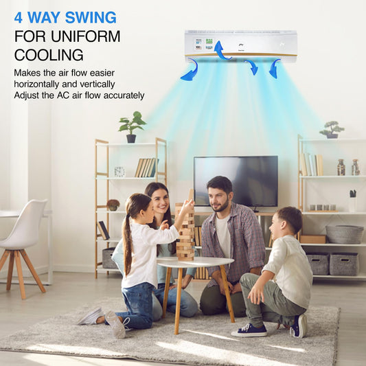 Godrej SIC 30LTC3-GWR – 2.5 Ton Inverter Split AC, 3-Star, 5-in-1 Cooling, Copper Condenser