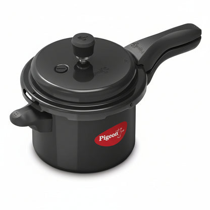 Pigeon Titanium 3L Hard Anodized Pressure Cooker – Inner Lid, Induction & Gas Compatible