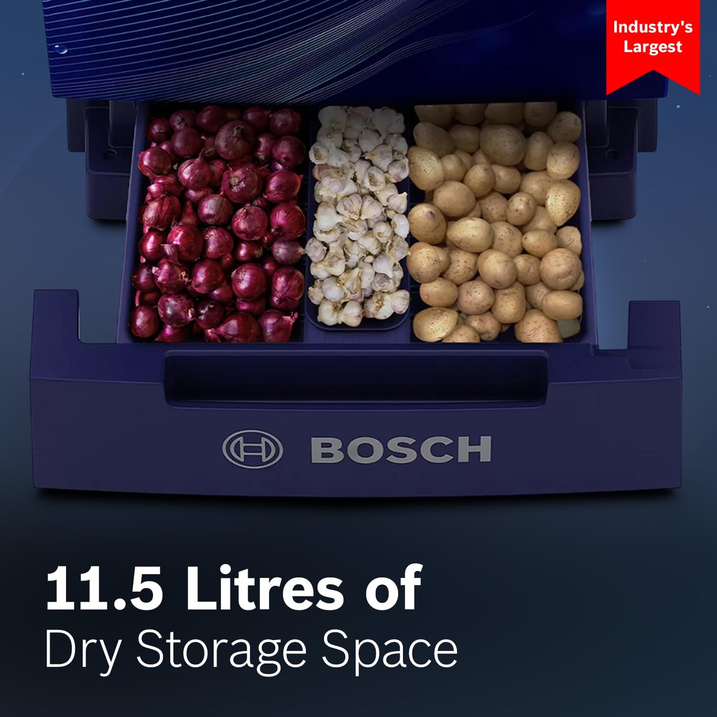 187 L 3 Star Capacity Single Door, Direct Cool Refrigerator with MultiBox, Cool Bottle Zone, XL Dry Storage (CST18B33PI, Pedestal, Blue Feather)