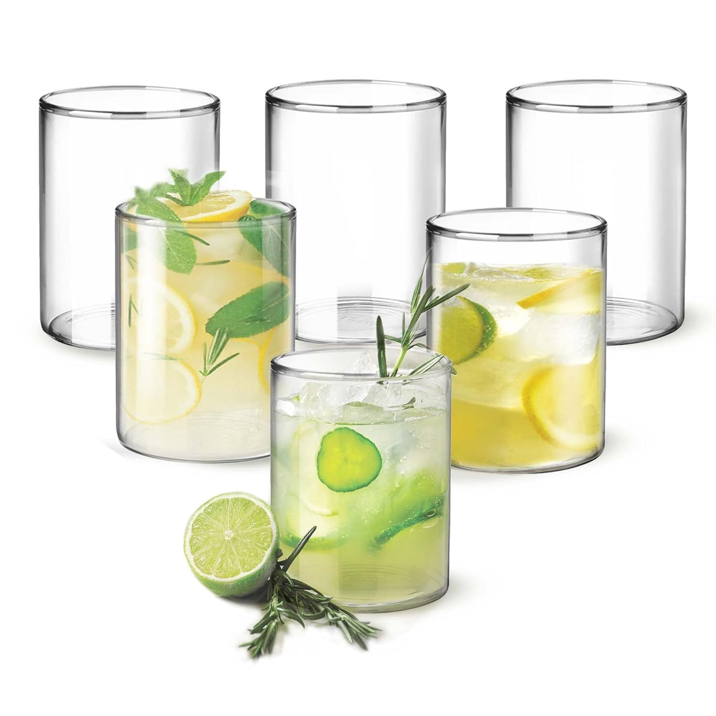 Treo Borosilicate Vector Tumbler Set – 300 ml (Set of 2)