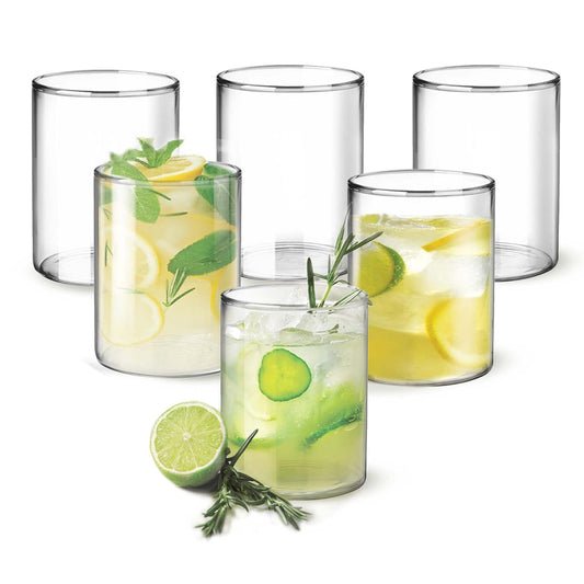 Treo Borosilicate Vector Tumbler Set – 300 ml (Set of 2)