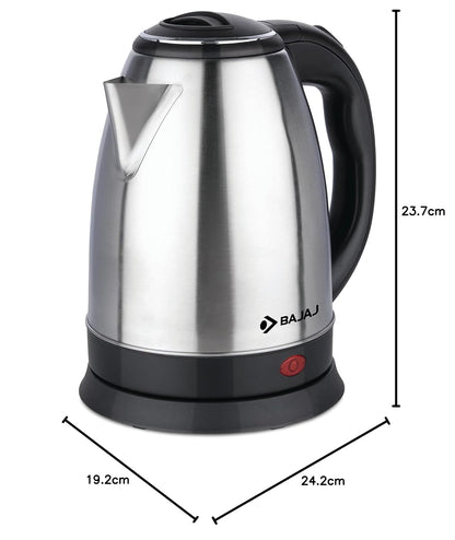 Bajaj KTX 1.8L DLX Electric Kettle – Stainless Steel, 1350W (Model 670107)