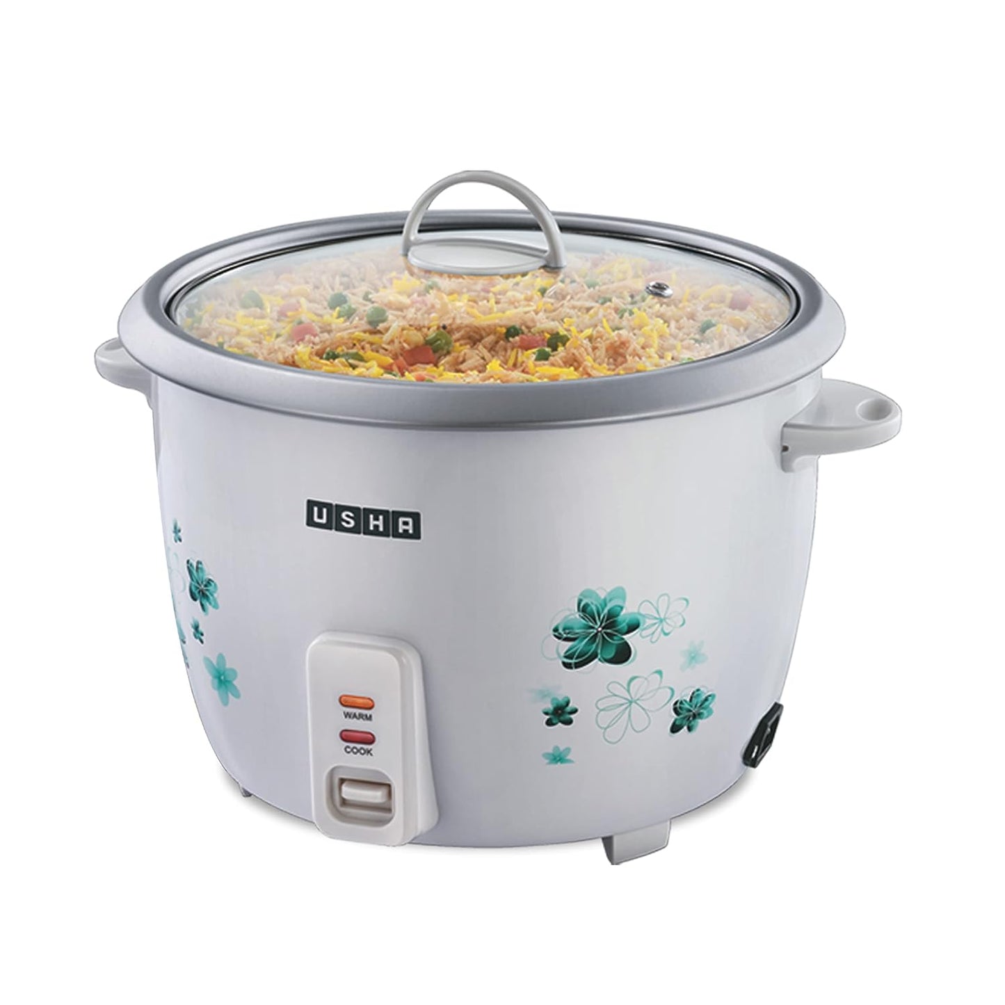 Usha RC18GS1 1.8L Electric Rice Cooker – 700W with Steamer, Keep Warm Function