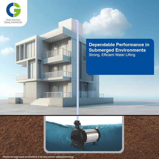 CG-CGDOW1580Z43 | DOW Openwell Z43 | 1.12kW/1.1 HP | Domestic Open Well Submersible Pump | Energy Efficient | SS 202 Motor Body | SS Shaft | CED Coated Component | Copper Motor | 1Yr Warranty