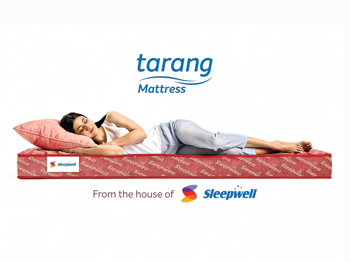 Sleepwell Tarang Ortho 5 Inches Mattress | King 5" | 78" × 72" (12.7 cm × 198 cm × 183 cm)