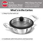 Hawkins PSNK15G Triply Shielded Nonstick Kadhai (1.5 L)