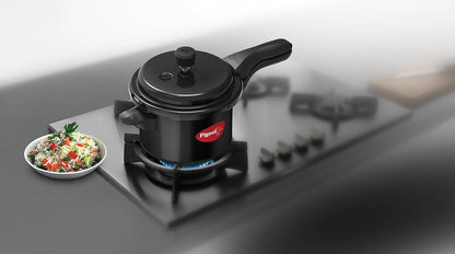 Pigeon Titanium 3L Hard Anodized Pressure Cooker – Inner Lid, Induction & Gas Compatible
