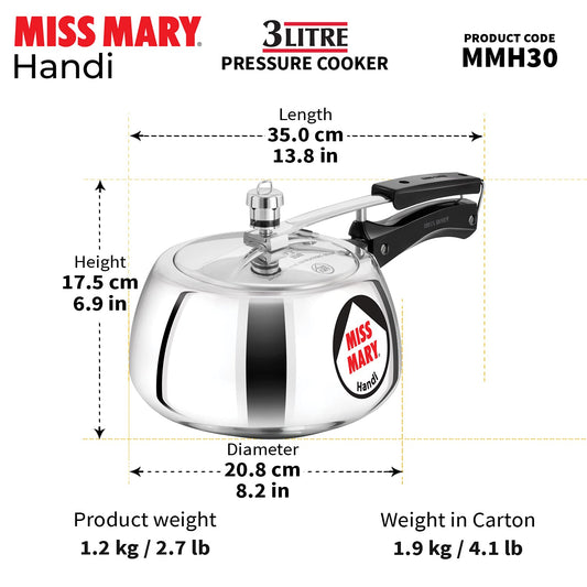 Hawkins Miss Mary Handi Pressure Cooker MMH30