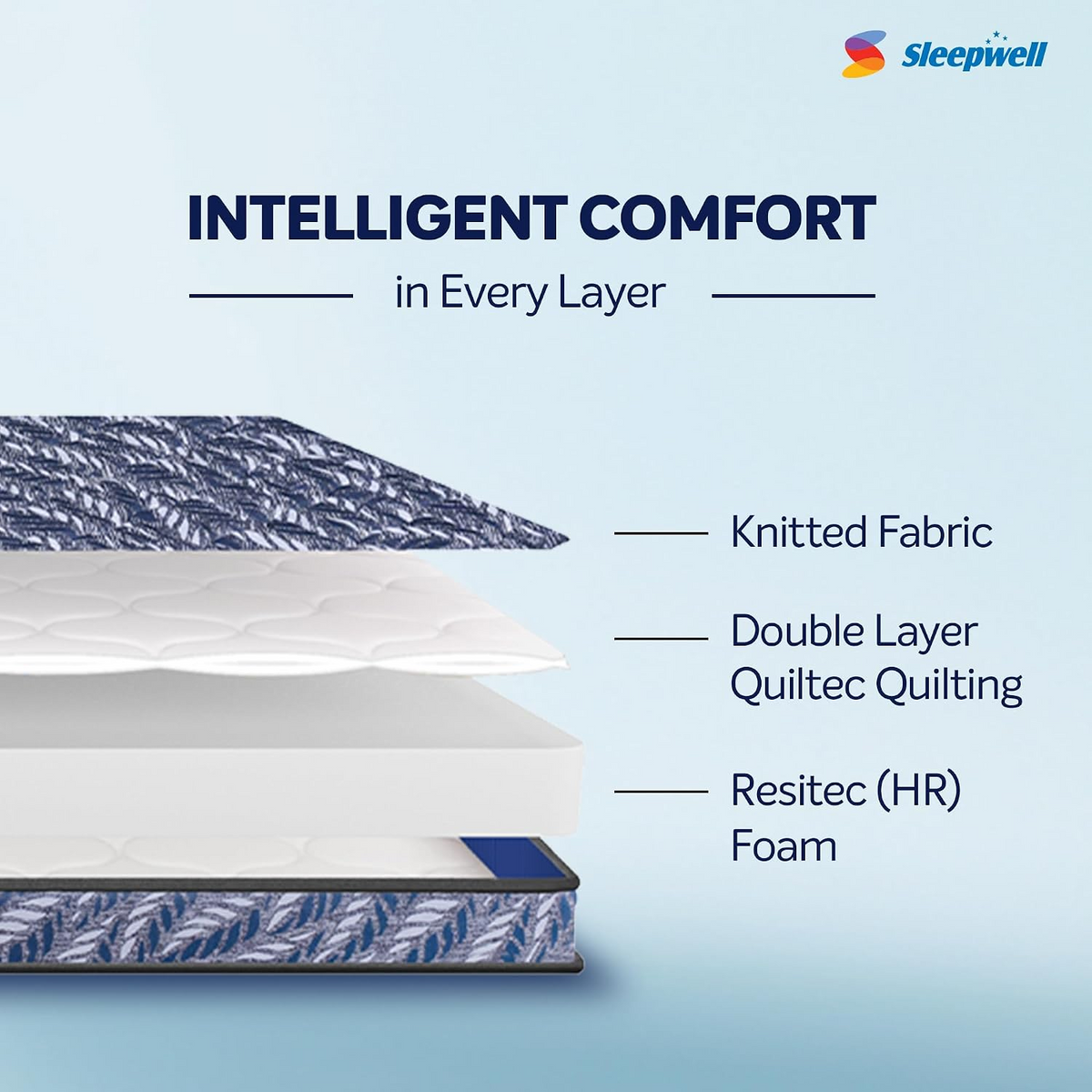 Sleepwell Utsav 5" King Mattress | 78" × 72"