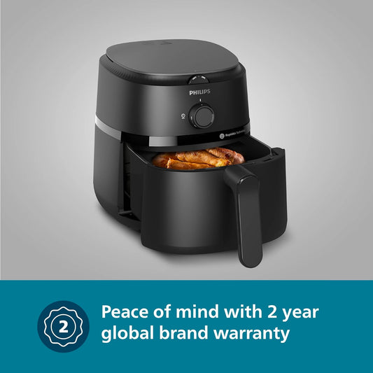 Philips Airfryer NA130/00 (1000 Series) – 6.2L, 1700W, Analog Controls – Black