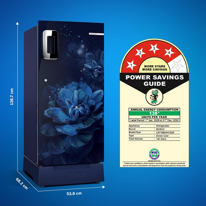 Bosch Series 4 187L 4 Star Direct Cool Single Door Refrigerator – CST18B24VI