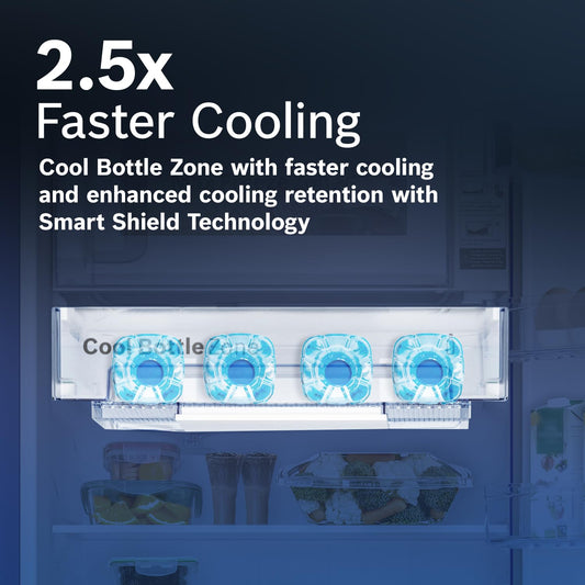 Bosch 187 L 3 Star Capacity Single Door, Direct Cool Refrigerator with Multi box and cool bottle zone (CST18W33NI, Wine Feather)