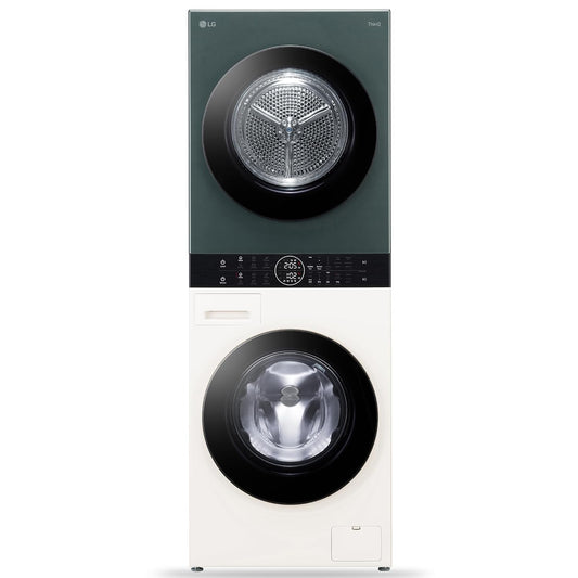 LG FWT1310BG 13kg/10kg AI Direct Drive™ WashTower™ with TurboWash™ 360°, Steam+, and SmartThinQ® (Black Steel)