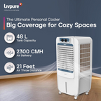 Livpure Coolmist 48L Personal Air Cooler with Honeycomb Cooling Pads