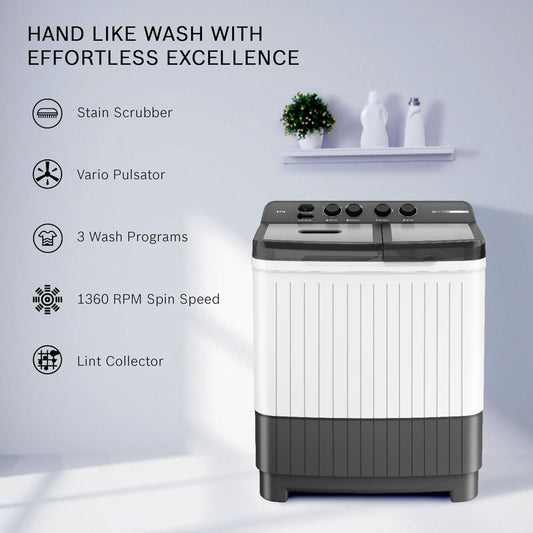 Bosch WJZ751W0IN | 7.5 kg 5‑Star Semi‑Automatic Top Load Washing Machine