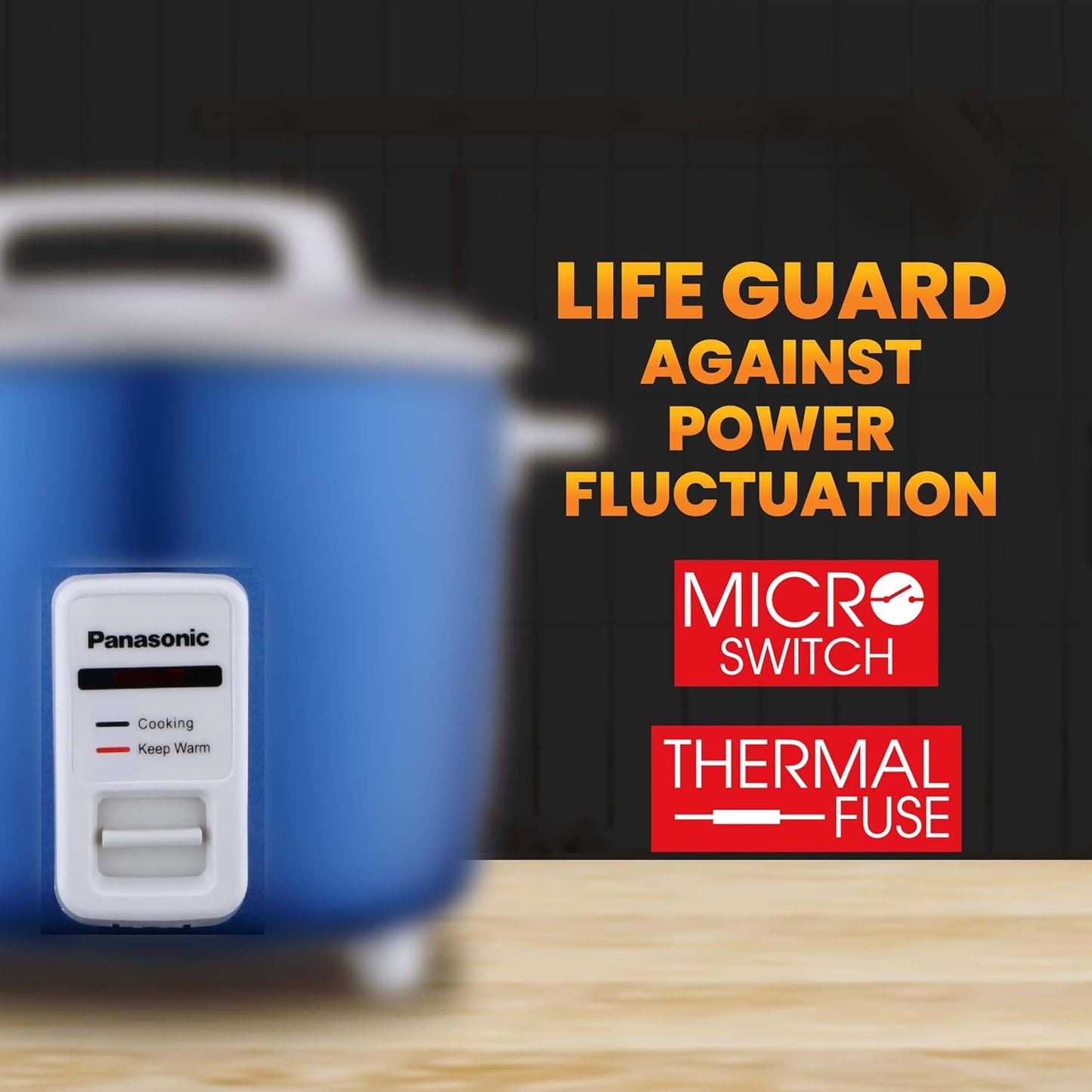Panasonic SR-WA18H(AT)BL Electric Rice Cooker – 1.8L, Blue