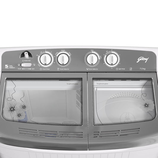 Godrej WS EDGE 75 5.0 TB3 M STGR – 7.5 kg Semi‑Automatic Top‑Load Washing Machine