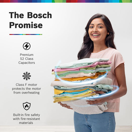 Bosch WJP802L0IN Series 4 – 8 kg 5 Star Semi-Automatic Top Load Washing Machine (Lilac)