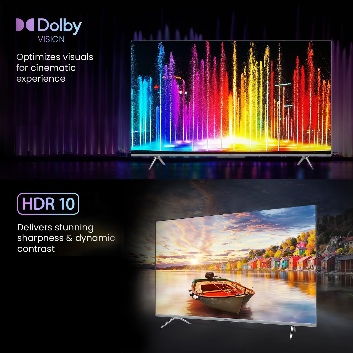 Haier 65 Inch 4K Ultra HD Smart Google TV 65P7GT-P with Dolby Vision & Dolby Atmos