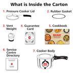 Hawkins Miss Mary 2L Pressure Cooker – Virgin Aluminium, MM20, Ideal for 2–3 Persons