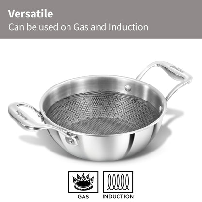 Hawkins PSNK15G Triply Shielded Nonstick Kadhai (1.5 L)