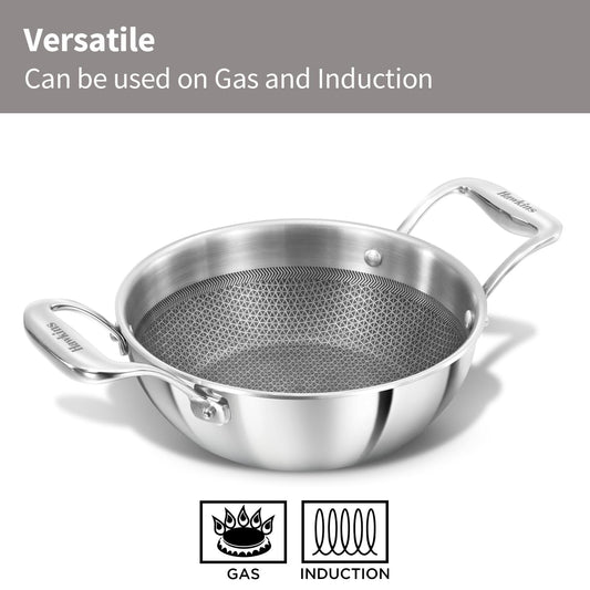 Hawkins PSNK15G Triply Shielded Nonstick Kadhai (1.5 L)