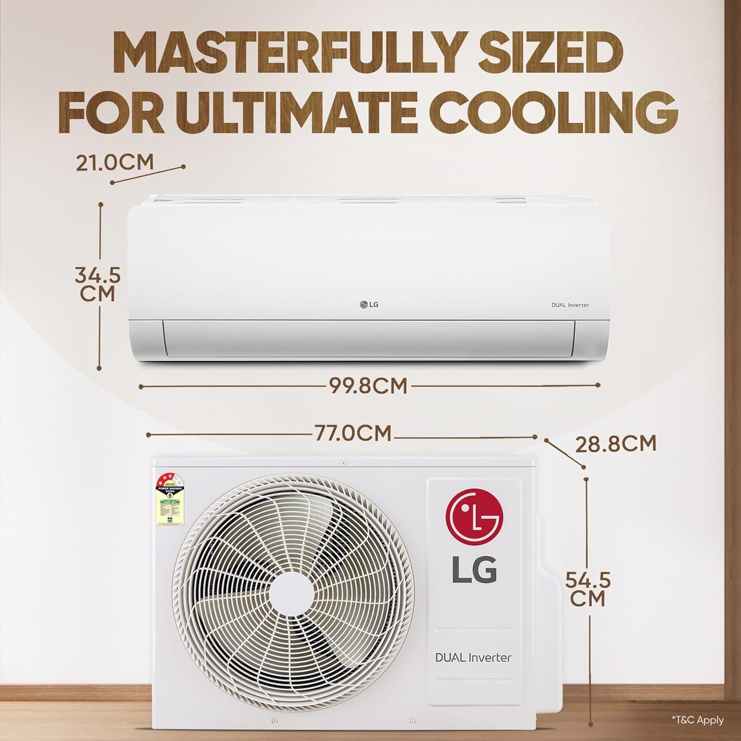 LG 2 Ton AC AS-Q24ENXE with AI 6-in-1 Cooling