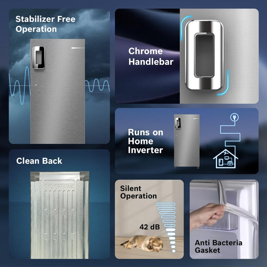 Bosch 226L 4-Star Inverter Single Door Refrigerator (CST22S24NI) – Fine Steel