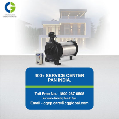 CG-CGDOW1580Z43 | DOW Openwell Z43 | 1.12kW/1.1 HP | Domestic Open Well Submersible Pump | Energy Efficient | SS 202 Motor Body | SS Shaft | CED Coated Component | Copper Motor | 1Yr Warranty