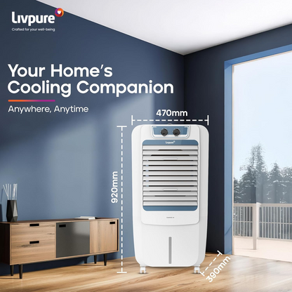 Livpure Coolmist 48L Personal Air Cooler with Honeycomb Cooling Pads