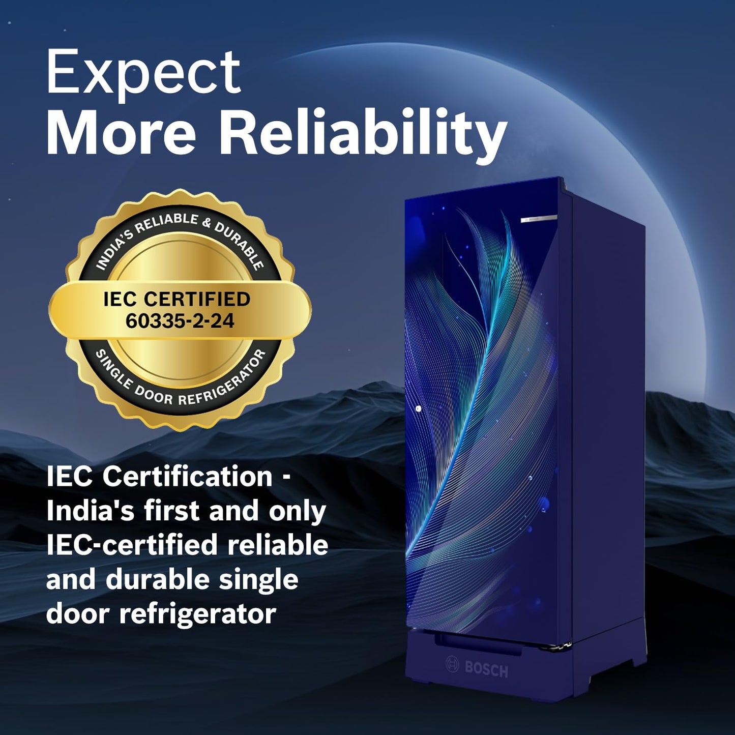 187 L 3 Star Capacity Single Door, Direct Cool Refrigerator with MultiBox, Cool Bottle Zone, XL Dry Storage (CST18B33PI, Pedestal, Blue Feather)