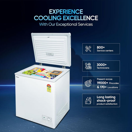 Haier HFC-175SM5 – 146L 5-Star Single Door Convertible Deep Freezer with Deo Fresh Technology