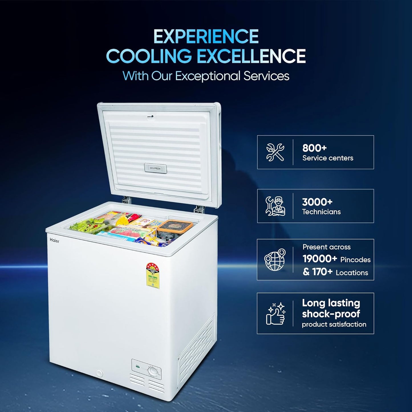 Haier HFC-230SM5 – 218L 5-Star Single Door Convertible Deep Freezer with Hard Top Design