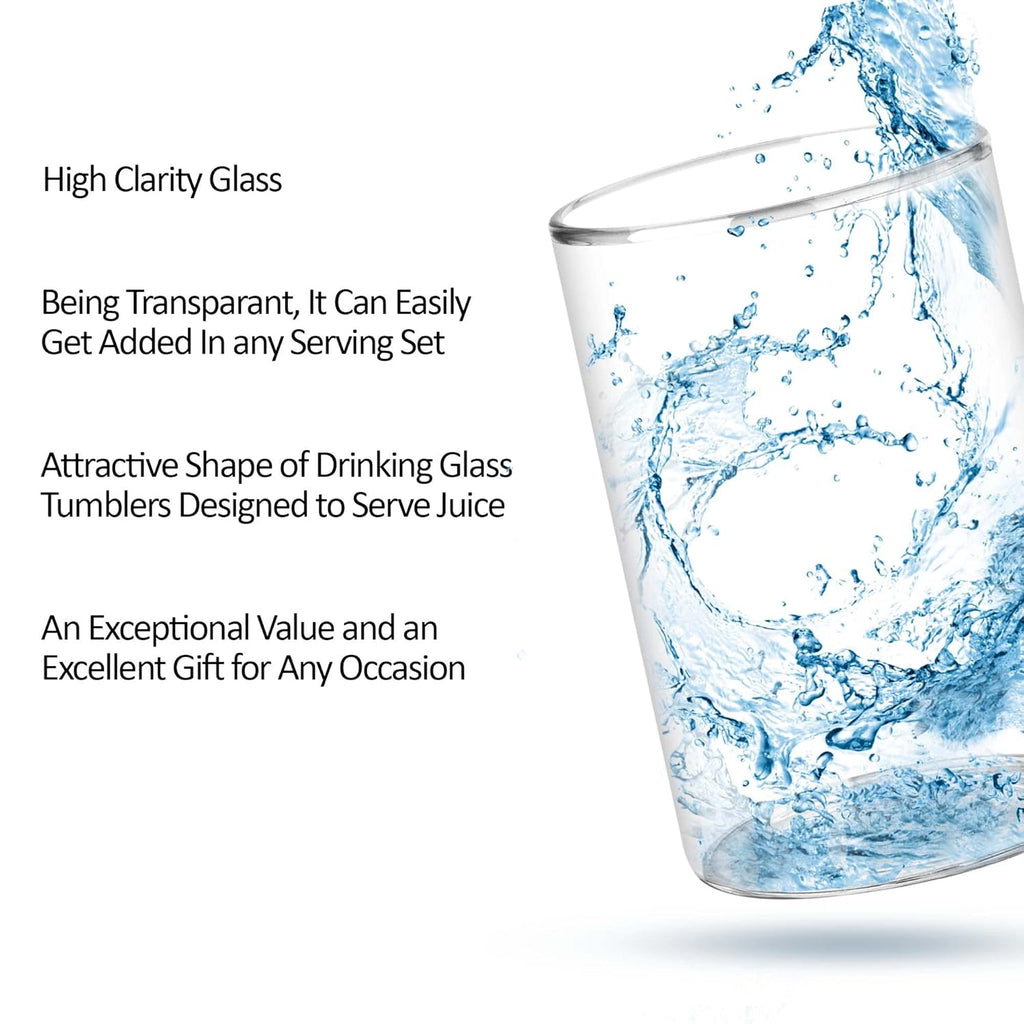 Treo Borosilicate Vector Tumbler Set – 300 ml (Set of 2)