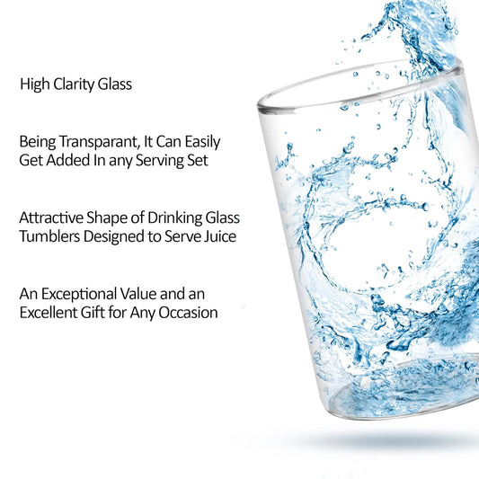 Treo Borosilicate Vector Tumbler Set – 300 ml (Set of 2)