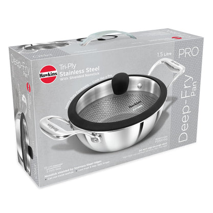 Hawkins PSNK15G Triply Shielded Nonstick Kadhai (1.5 L)