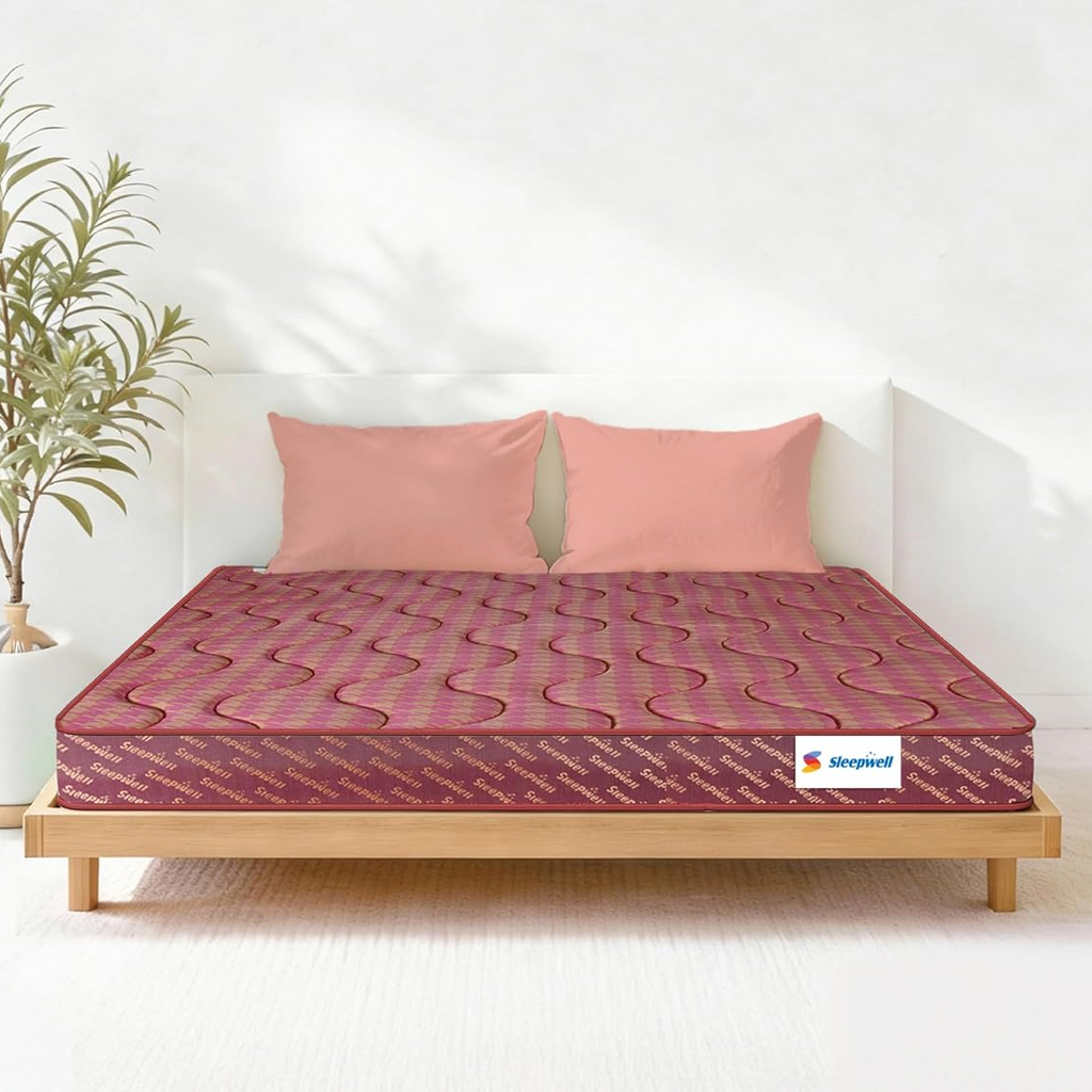 Sleepwell Tarang Ortho 5 Inches Mattress | King 5" | 78" × 72" (12.7 cm × 198 cm × 183 cm)